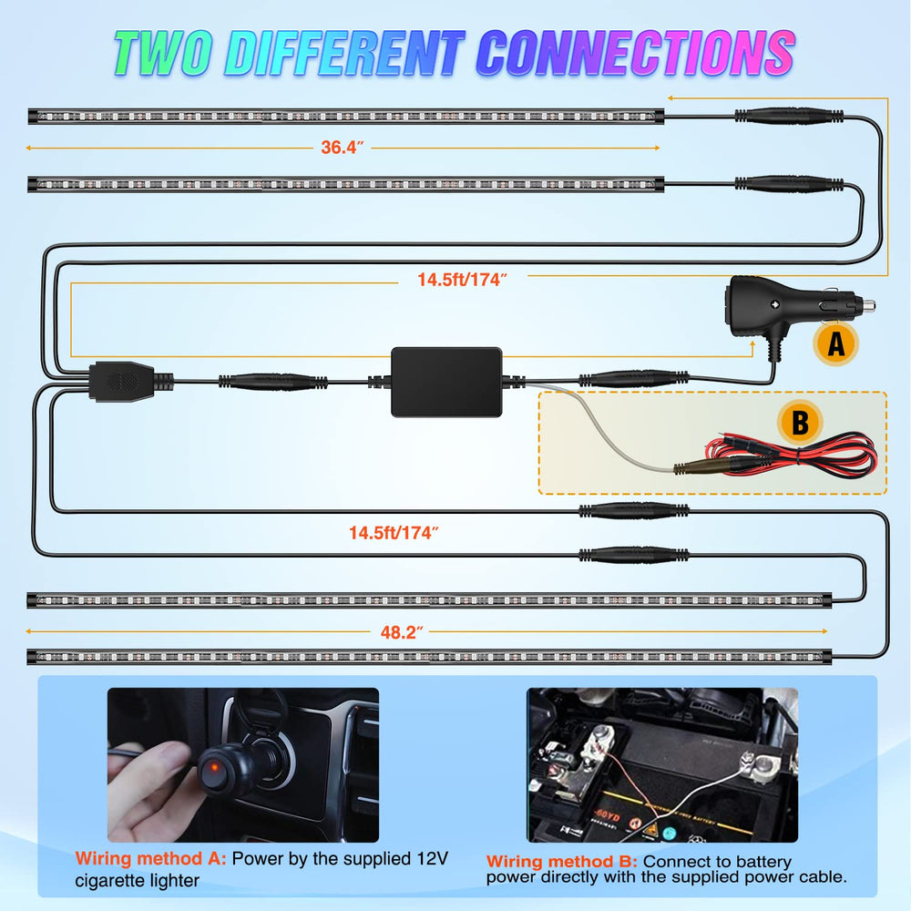 Nilight cigarette-lighter plug powering kit for fast plug-and-play setup