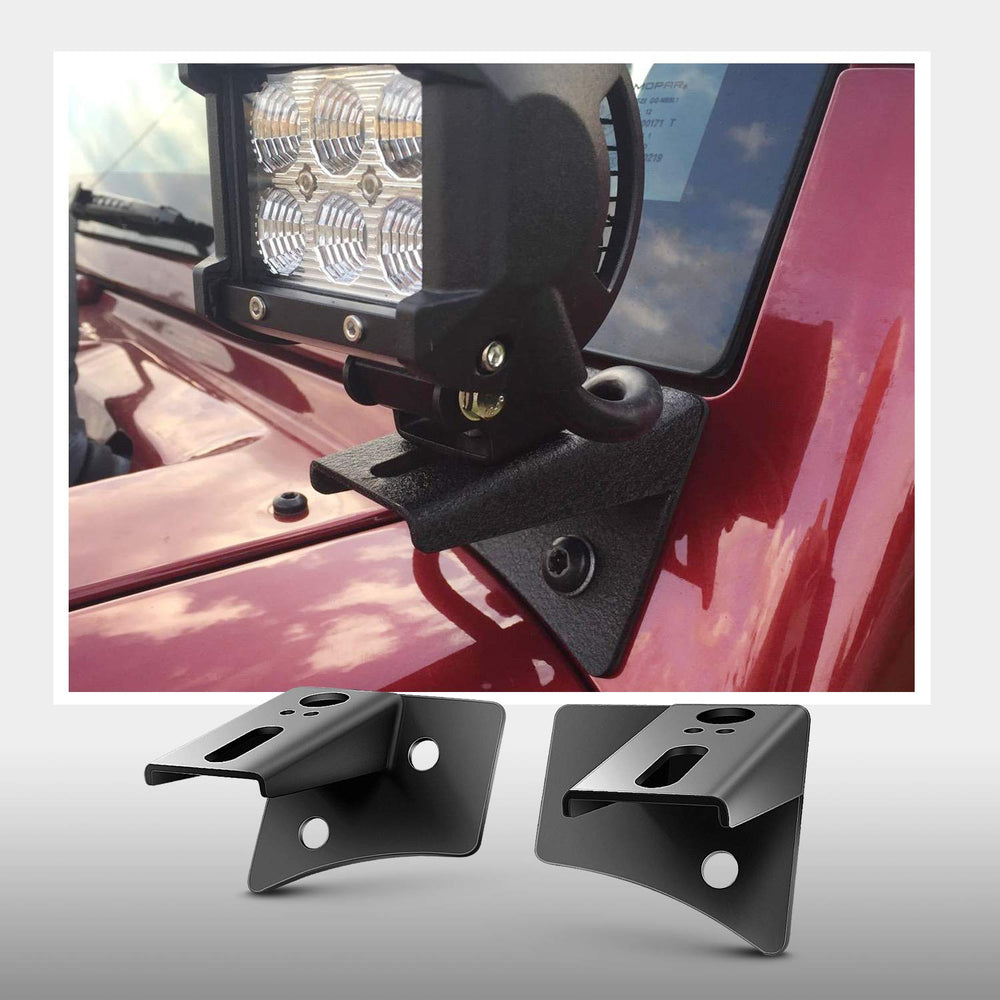 Nilight mounted on Jeep Wrangler JK at night highlighting improved roadway illumination