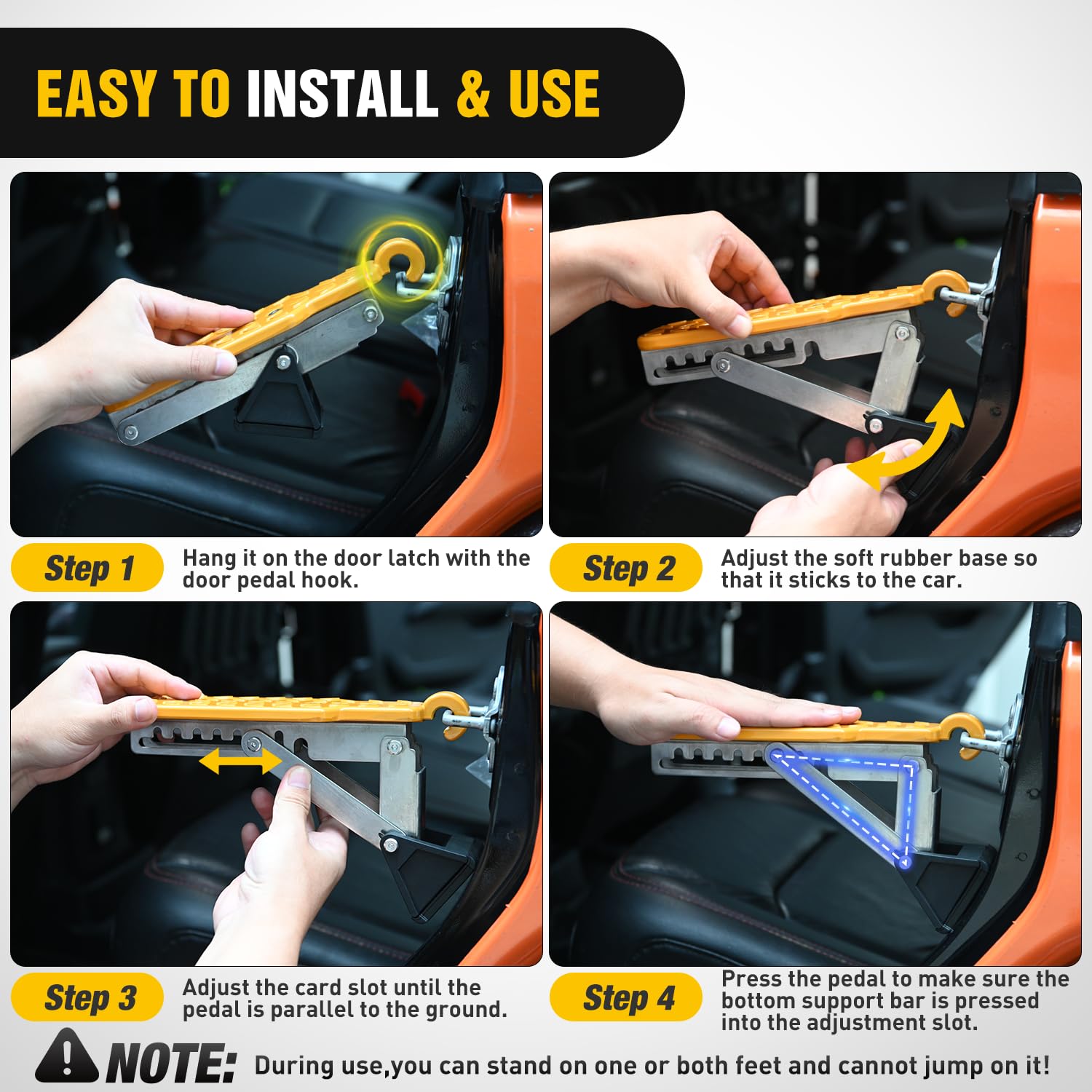 Nilight latch hook engaged on door latch demonstrating correct fit