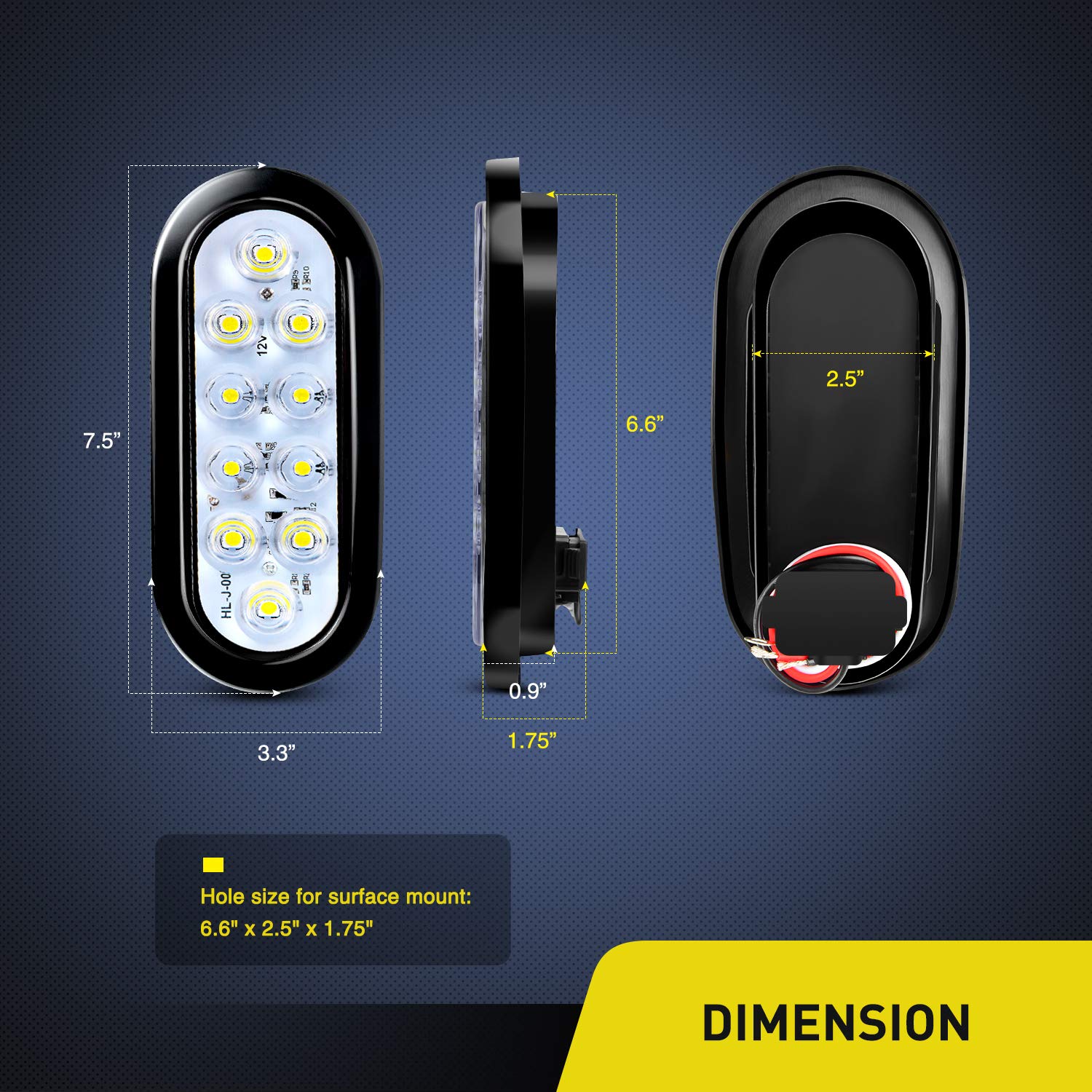 Nilight close-up of 10 SMD LED chips highlighting high-brightness performance