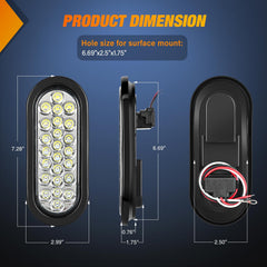 Nilight close-up of 24 SMD LEDs highlighting uniform light spread benefit