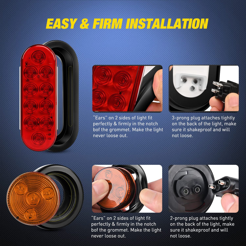 Nilight 3-LED license plate lamp close-up delivering clear plate illumination for safety