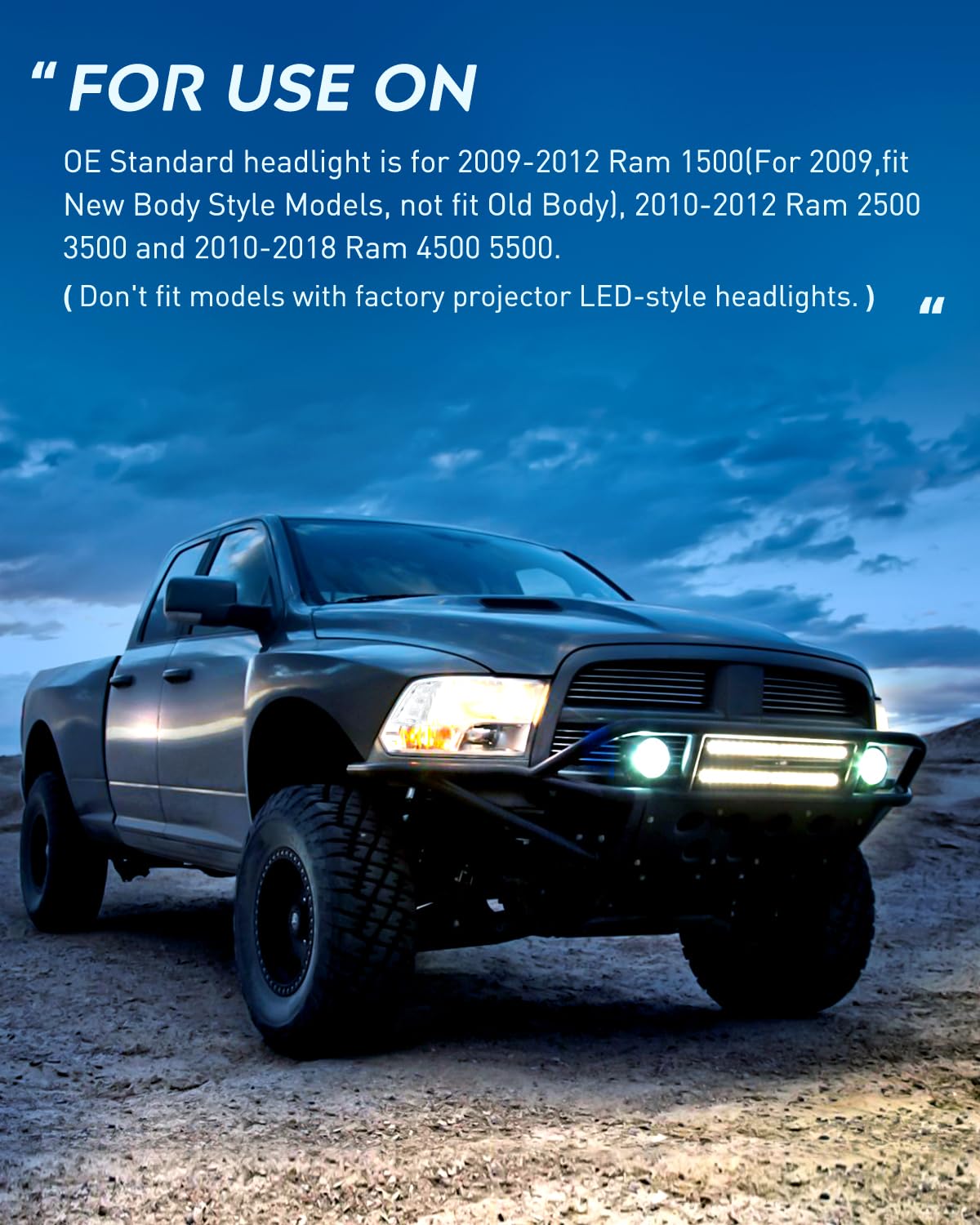 Nilight headlight illuminating road at night showing clearer visibility benefit