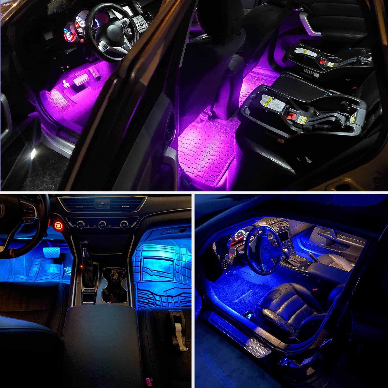 Nilight interior night drive scene showcasing mood lighting benefit