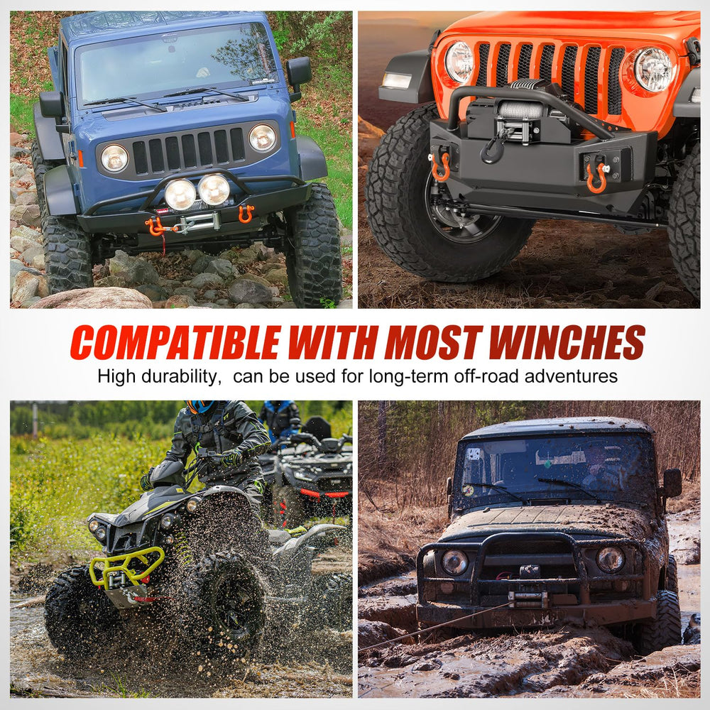 Nilight fairlead on off-road vehicle in action showing durability during trail recovery