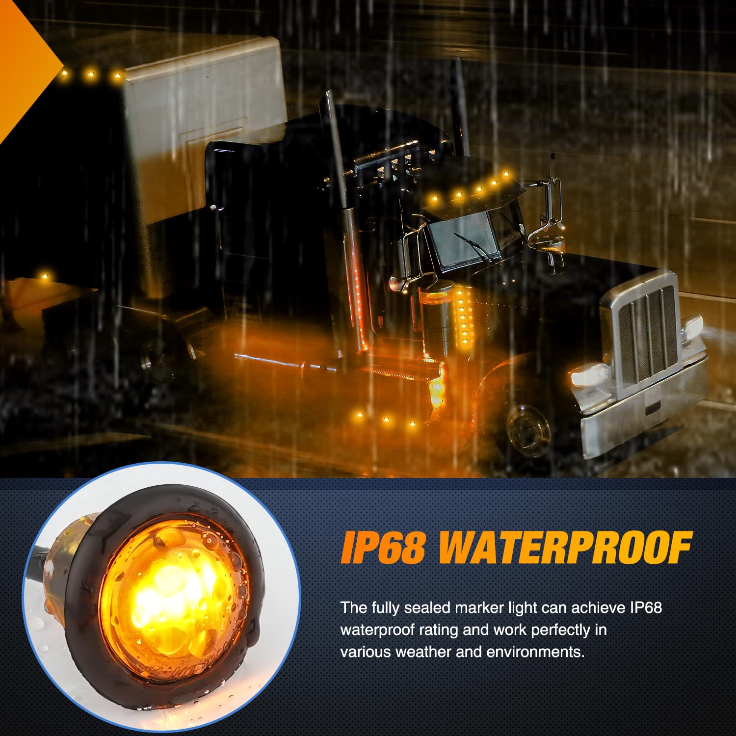 Nilight on RV and boat showing durable amber signaling in use