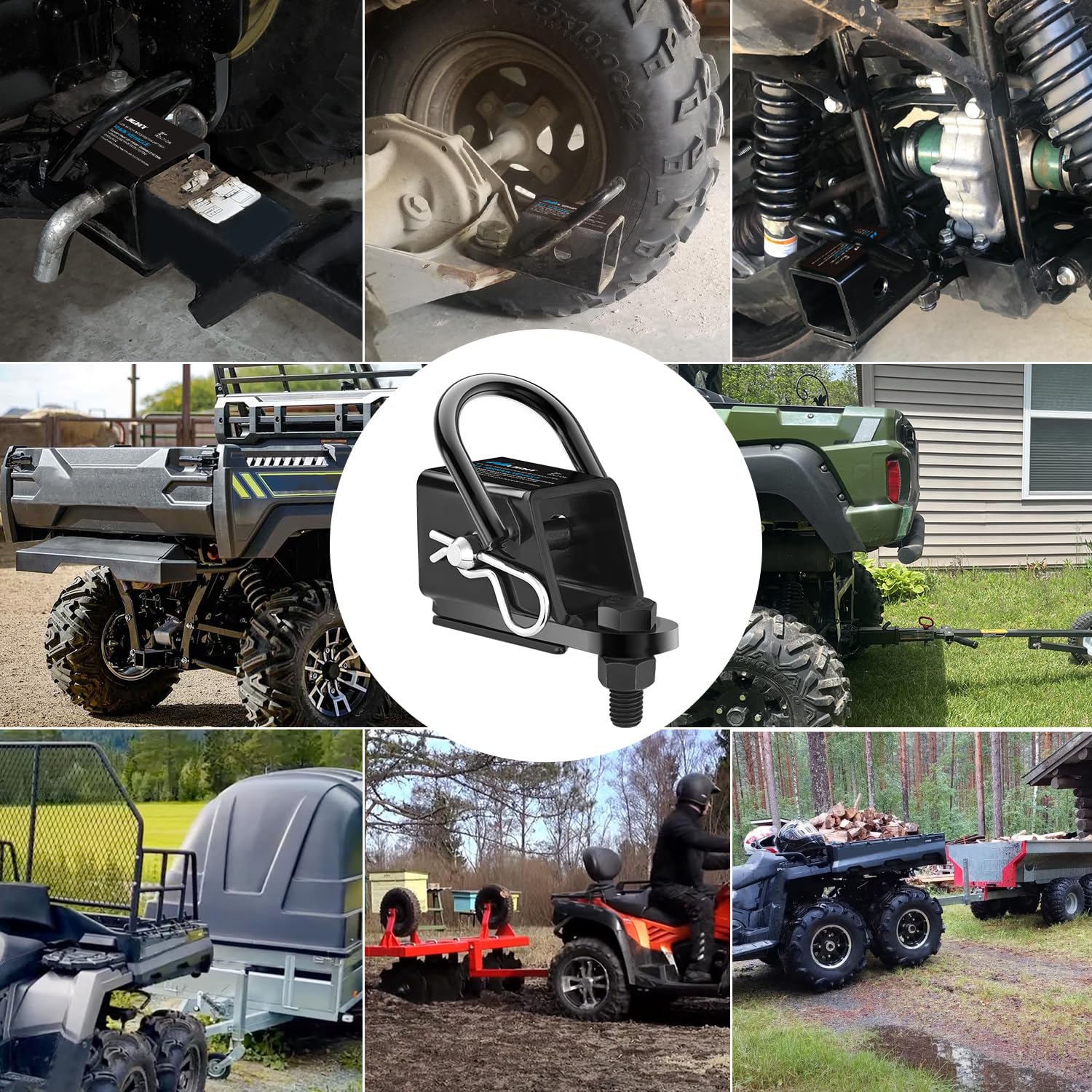 Nilight-mounted trailer on trail showing real-world use and dependable towing benefit