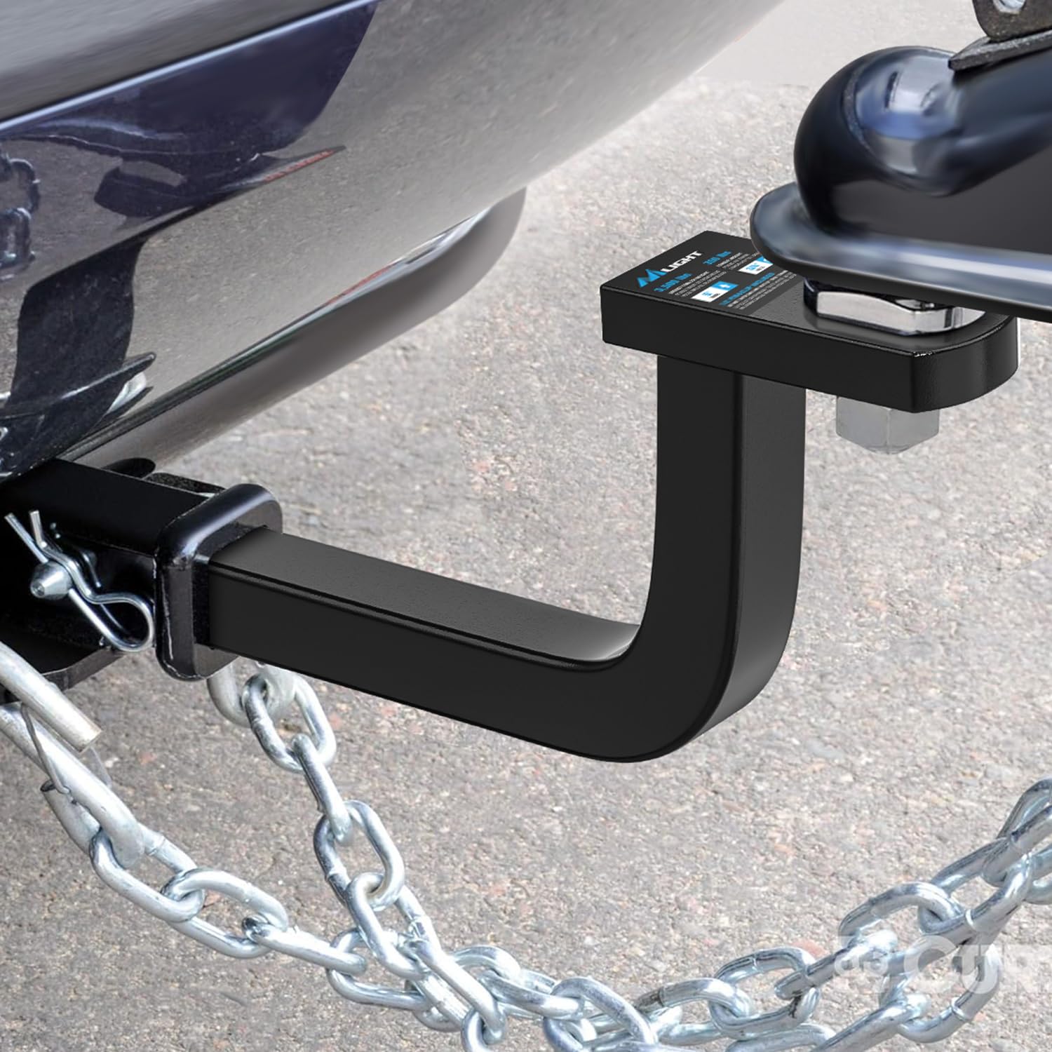 Nilight mounted on a vehicle towing a small trailer for real-world use