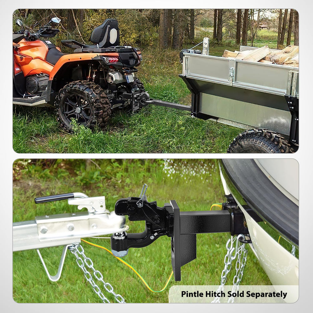 Nilight mounted on truck towing trailer on road, durable towing confidence