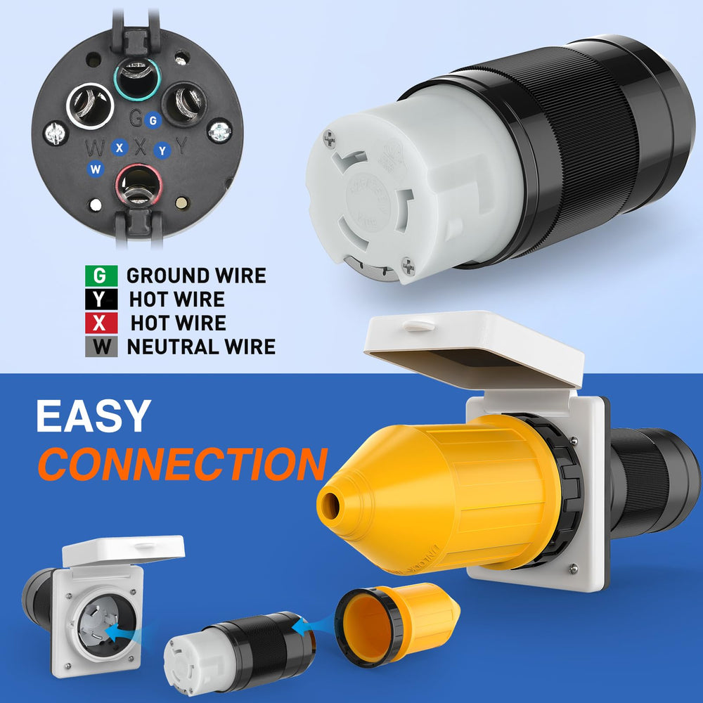 Nilight marine installation on boat deck offering corrosion-resistant shore power
