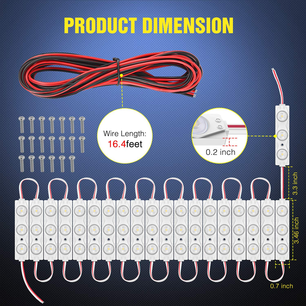 Nilight close-up of LED module lens highlighting durable chip construction