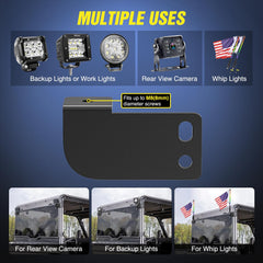 Nilight mounted light bar on Polaris Ranger rear demonstrating improved visibility benefits