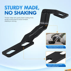 Nilight bracket mounted on Tacoma windshield base for improved side visibility