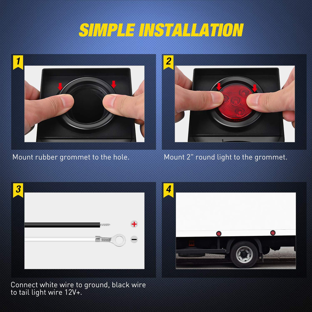Nilight mounted on trailer side demonstrating correct placement and improved safety