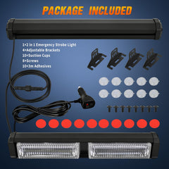Nilight installed on rear window showing dual-color visibility for traffic guidance