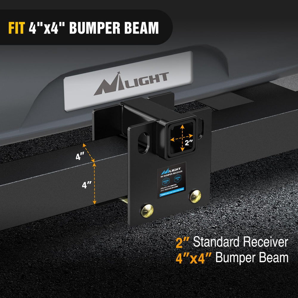 Nilight mounted upside down under bumper showing increased ground clearance benefit
