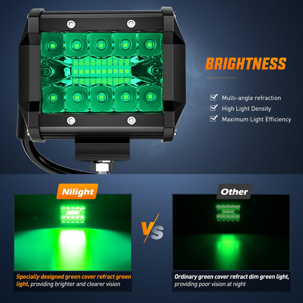 Nilight adjustable mounting bracket detail demonstrating easy beam aiming