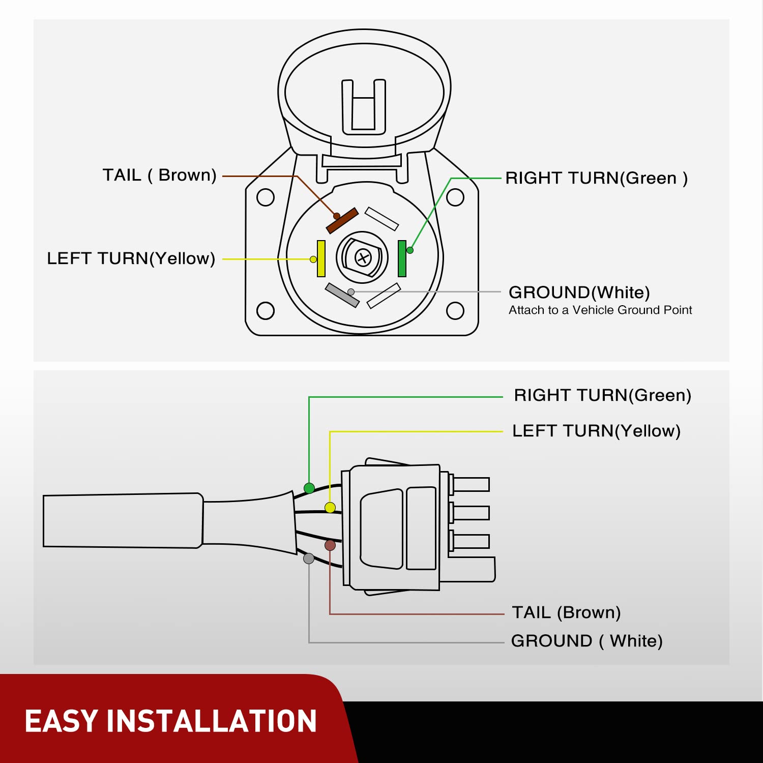 Nilight mounting bracket and hardware displayed for easy installation