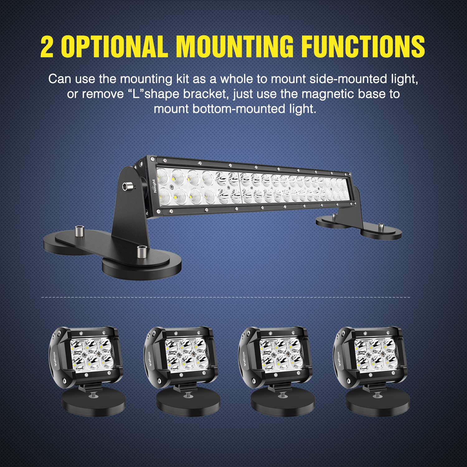 Nilight 9mm mounting hole with scale proving standard bolt compatibility