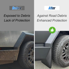 Nilight mud flap close-up texture showing durable PP+TPO material benefit