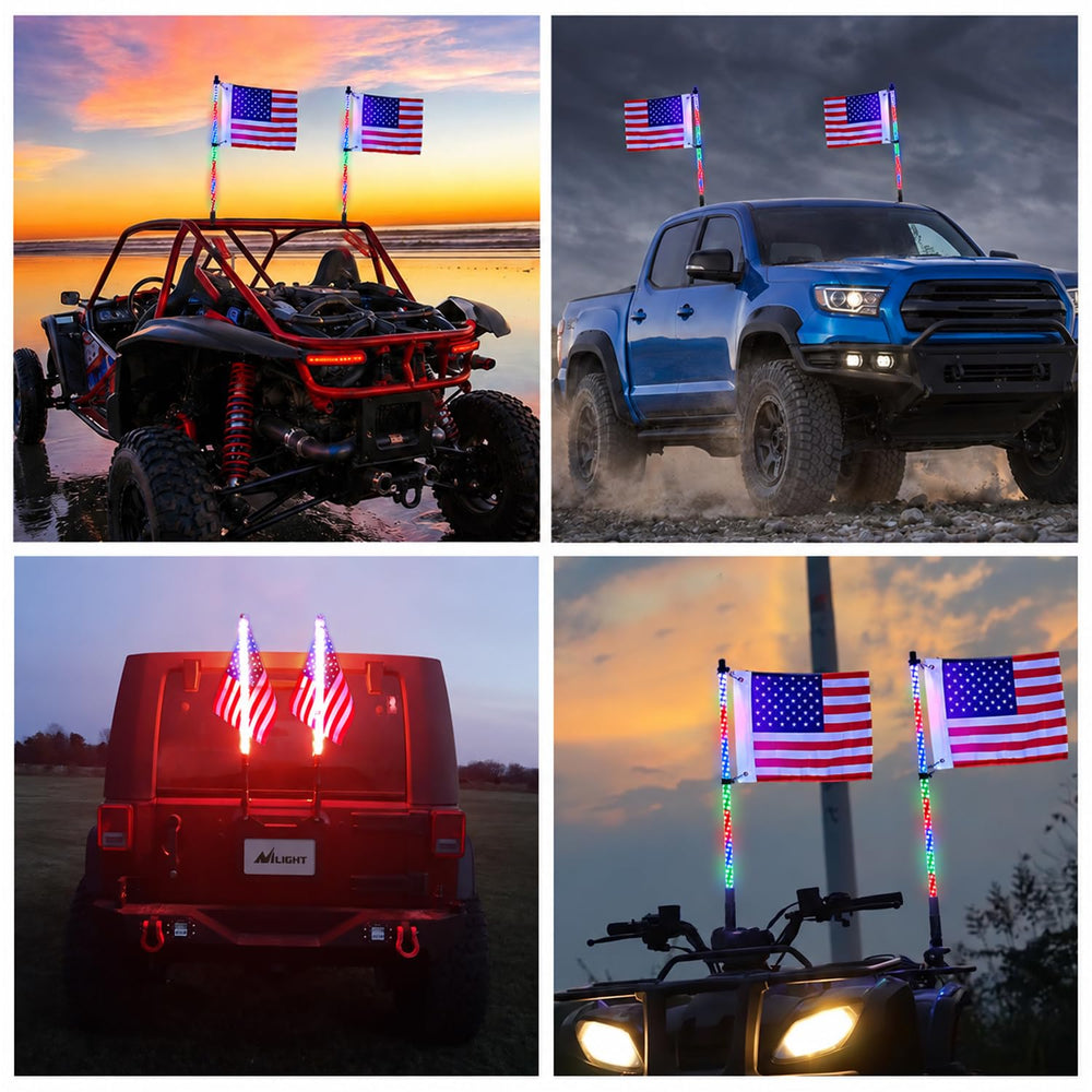 Nilight night trail lifestyle shot showing standout illumination for safety