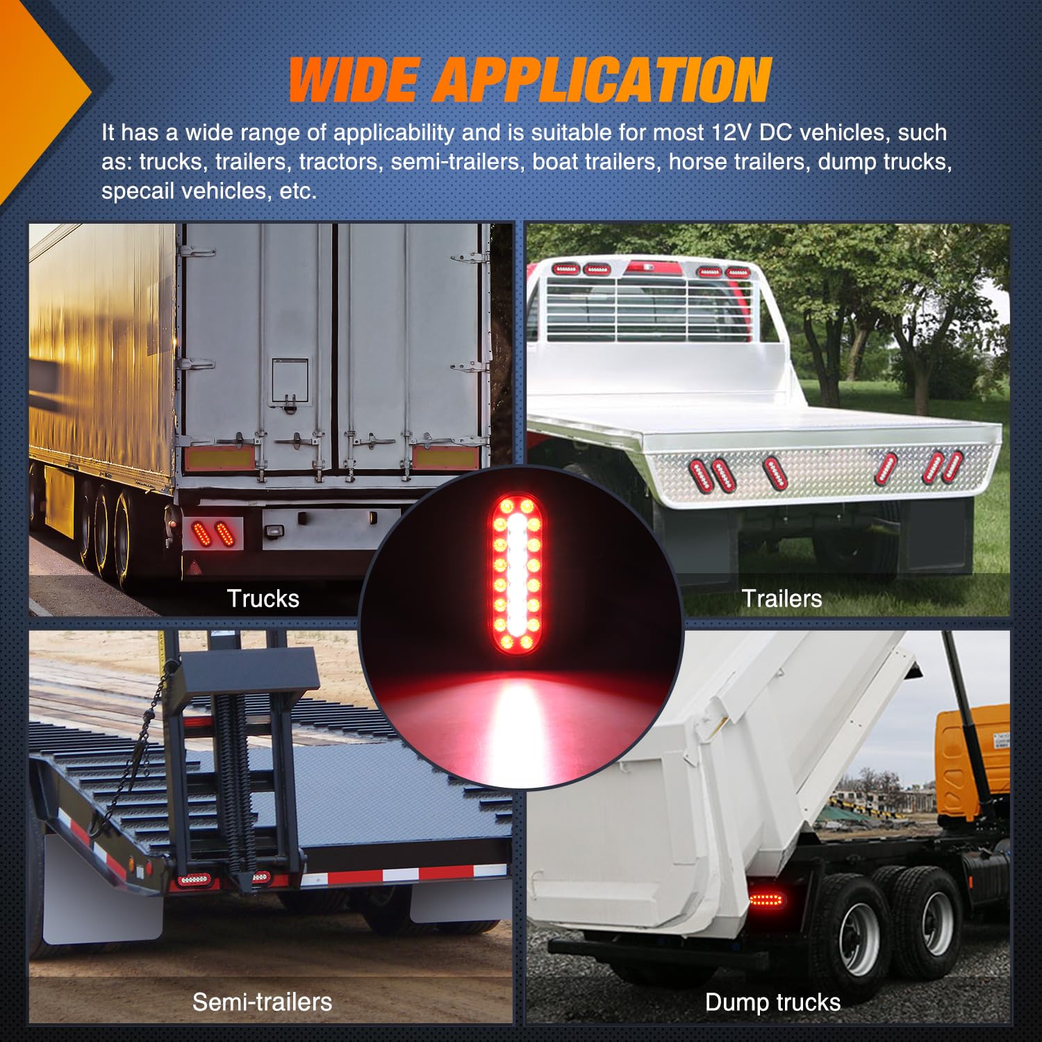 Nilight illuminated at night on road enhancing trailer visibility