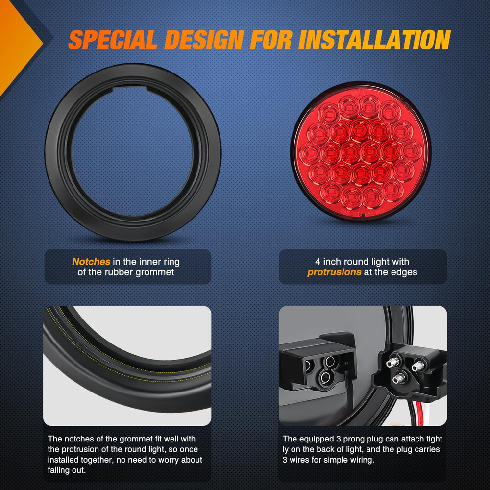 Nilight lit at night showing bright brake and turn signal visibility