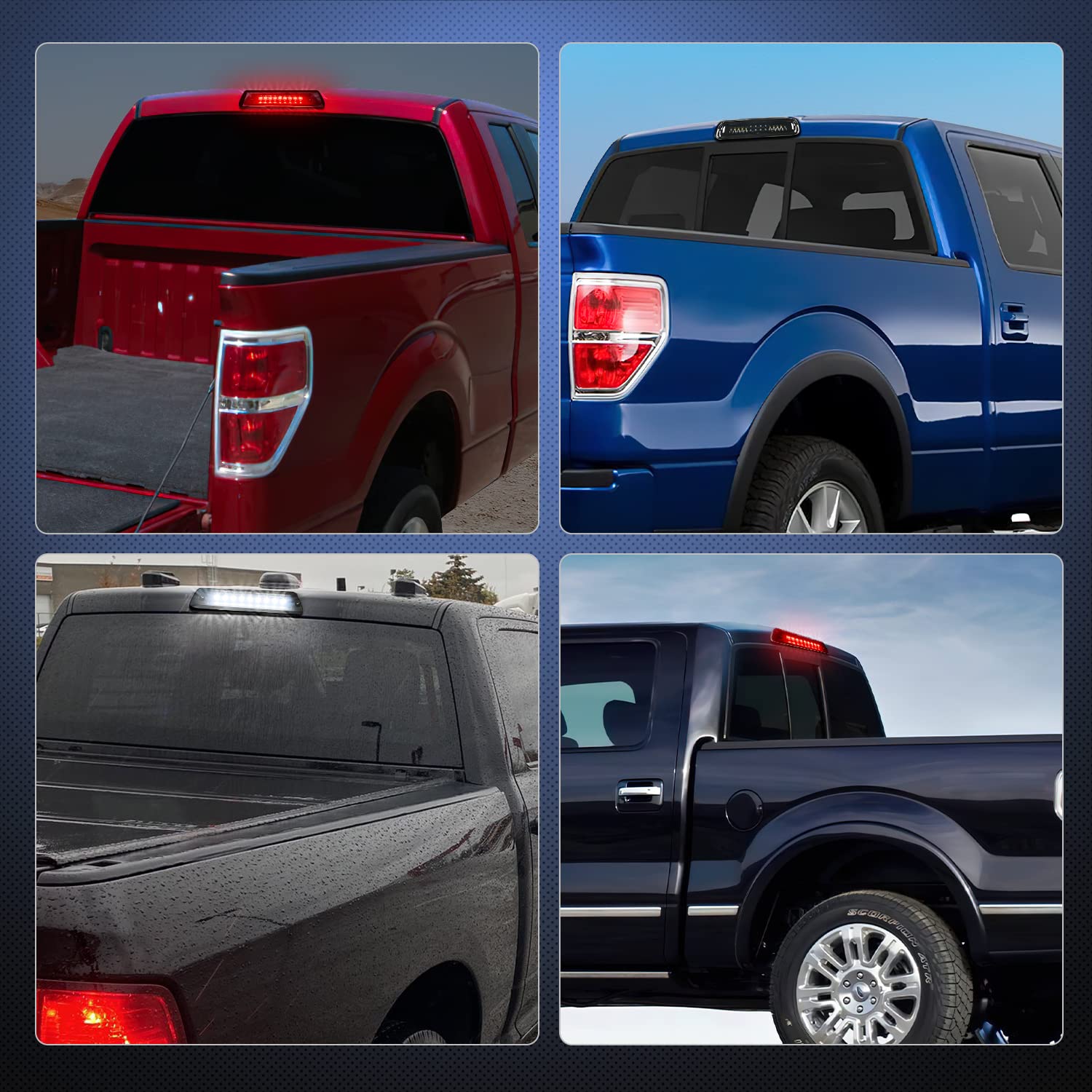Nilight illuminated at night on truck showing brighter brake recognition benefit