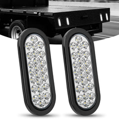 Nilight front view of oval 24-LED light showing clear lens and bright output benefit