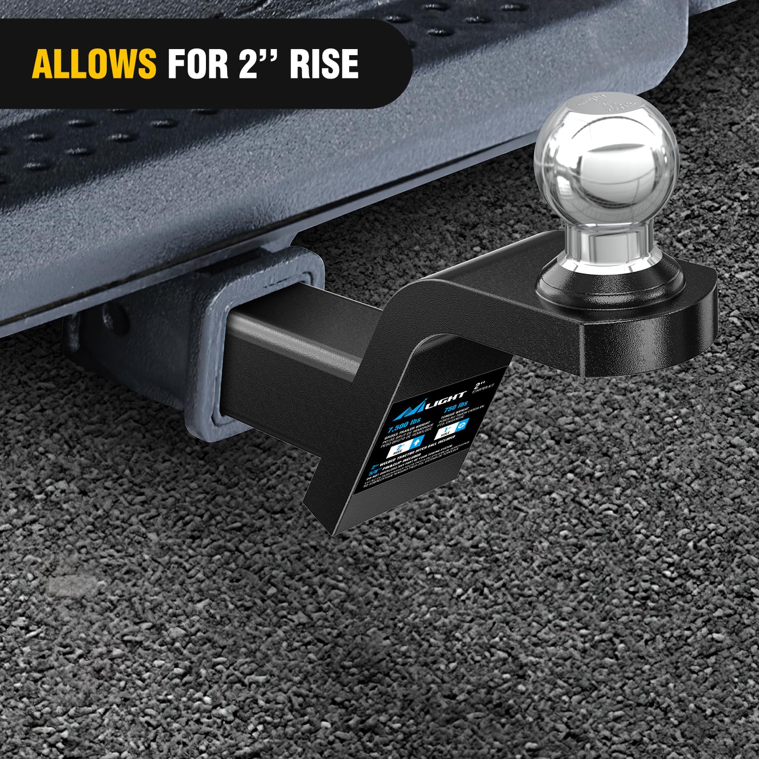 Nilight packaged product with hardware showing included pin and clip convenience