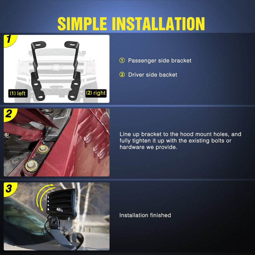 Nilight packaging and included hardware showing ready-to-install convenience