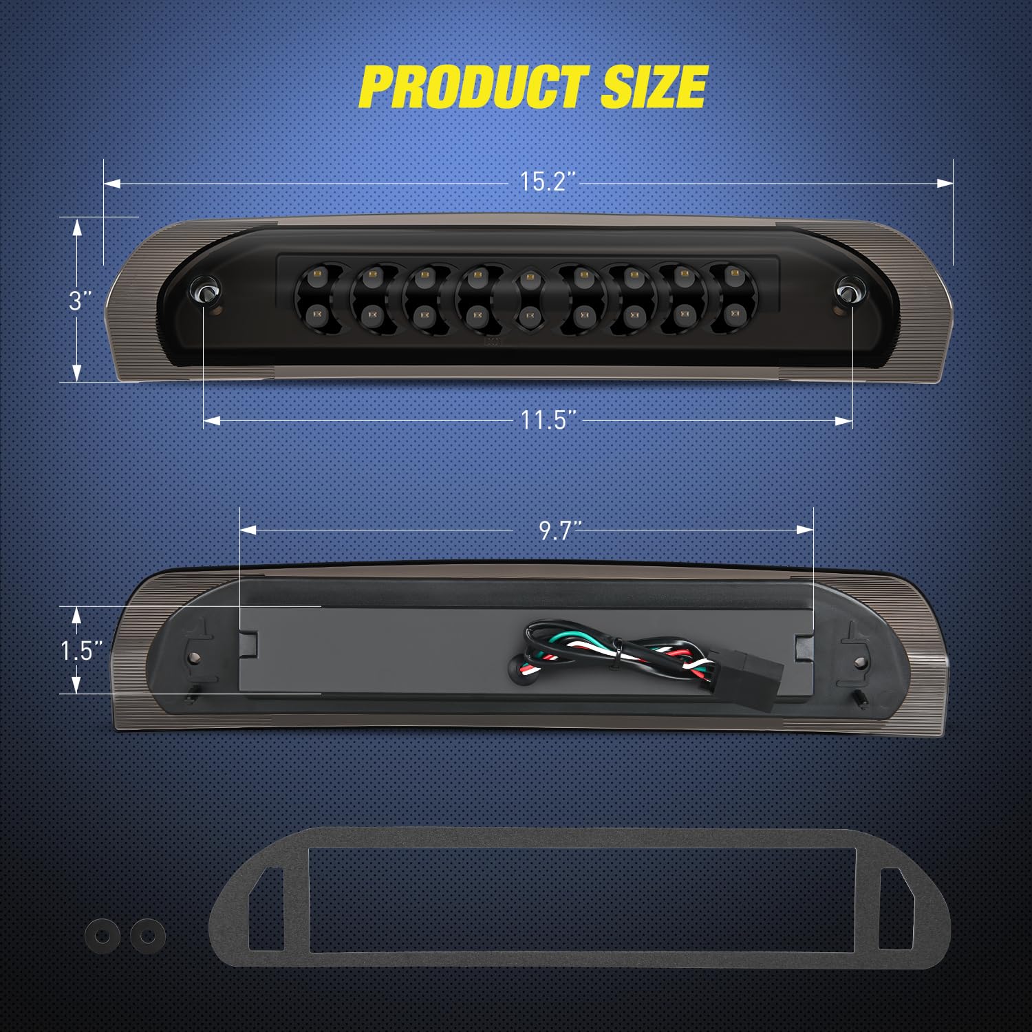 Nilight packaging with foam pad showing included parts and easy install benefit