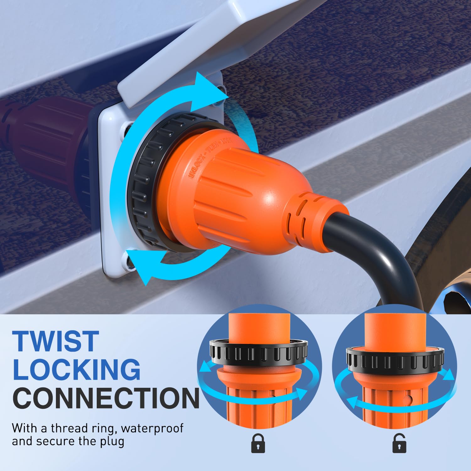 Nilight plug and receptacle alignment demonstrating correct fit and safety