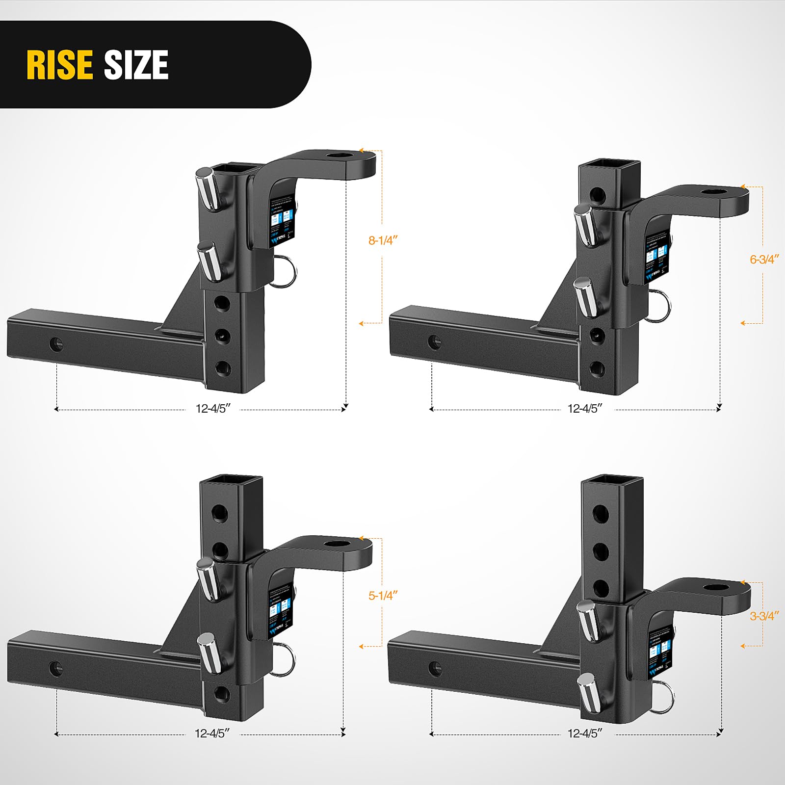 Nilight detail of adjustment holes illustrating eight-position versatility for precise height