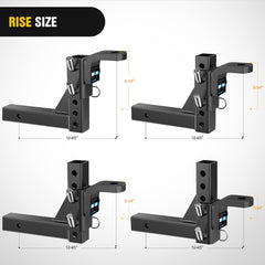 Nilight detail of adjustment holes illustrating eight-position versatility for precise height
