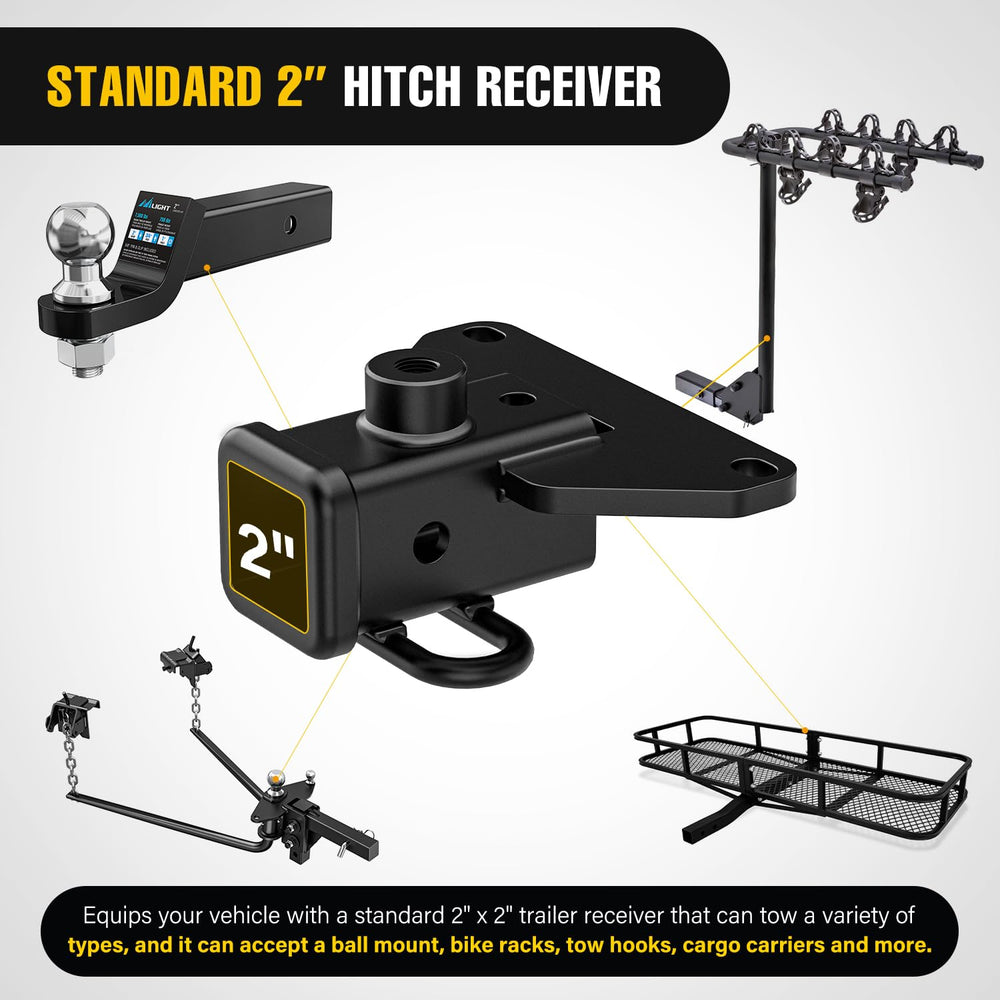 Nilight receiver with protective cover installed keeping debris out and neat look