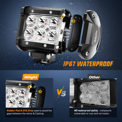 Nilight adjustable mounting bracket demonstrating easy aiming and secure fit