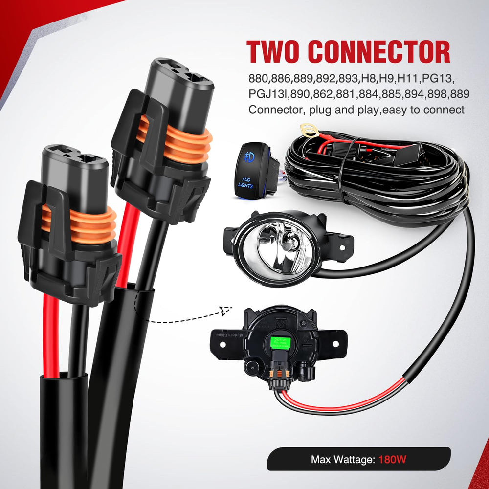 Nilight relay and blade fuse assembly offering circuit protection and safety