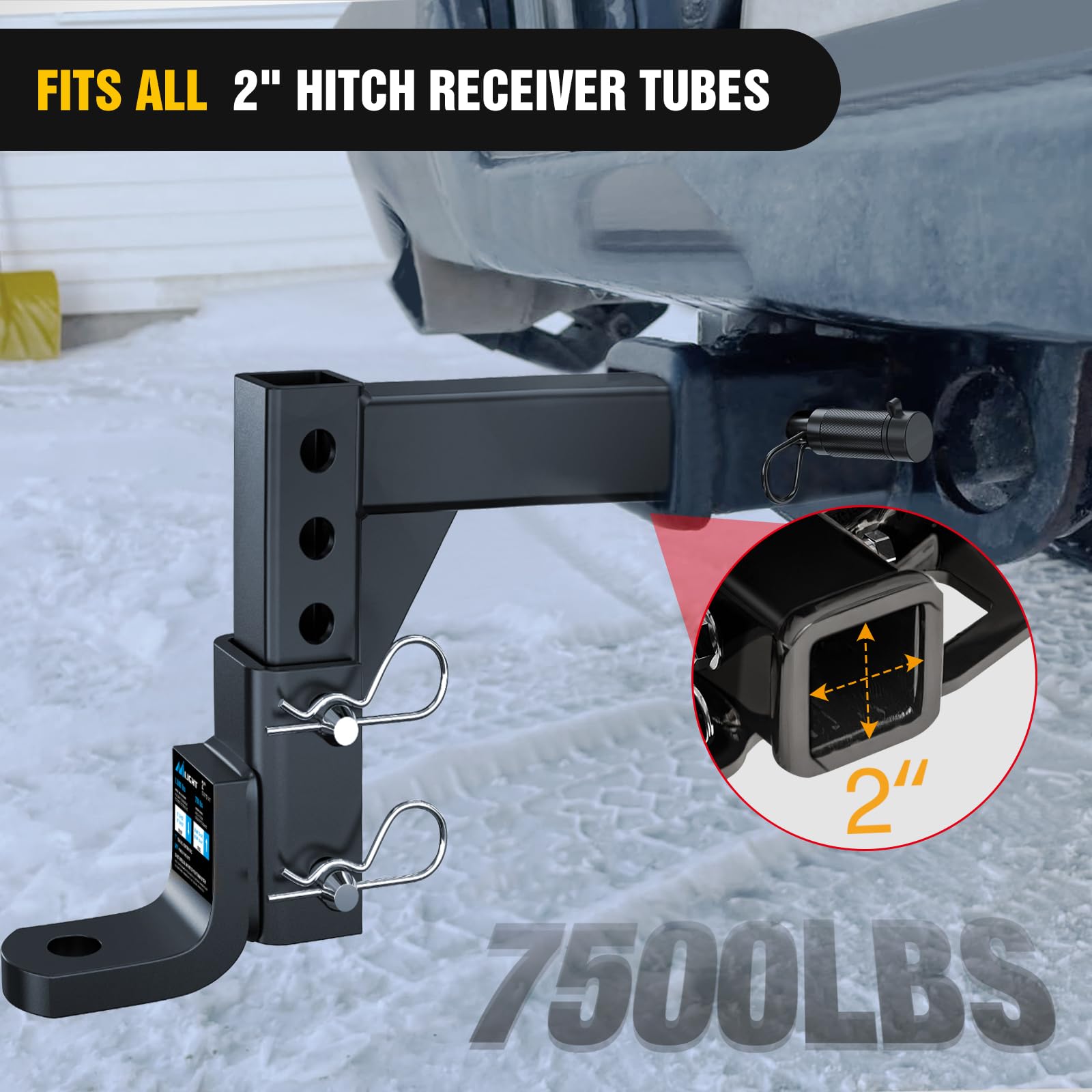 Nilight size comparison with ruler showing dimensions for proper receiver selection