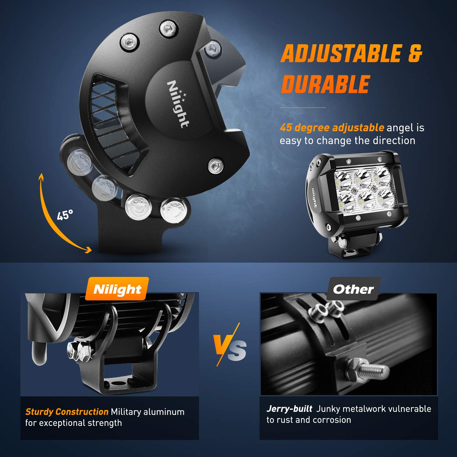 Nilight size comparison in hand showing compact footprint and easy mounting benefit