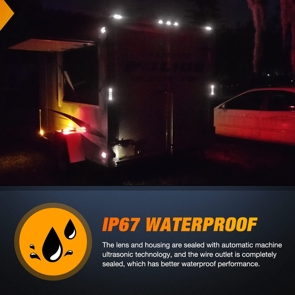 Nilight included self-tapping screws and hardware for quick surface mounting