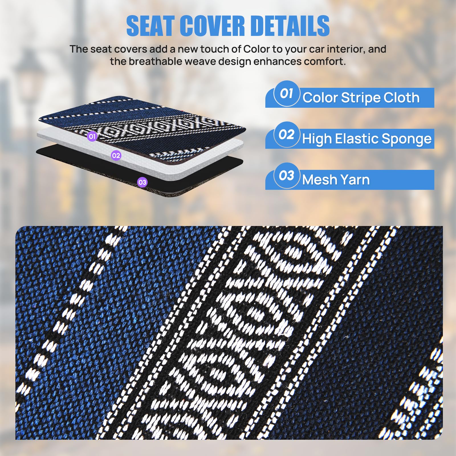 Nilight shoulder pad close-up with seatbelt access for safer convenience
