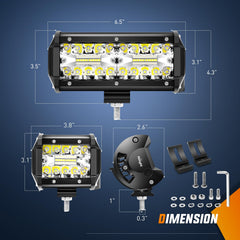 Nilight adjustable mounting bracket detail demonstrating easy aiming and secure installation benefit