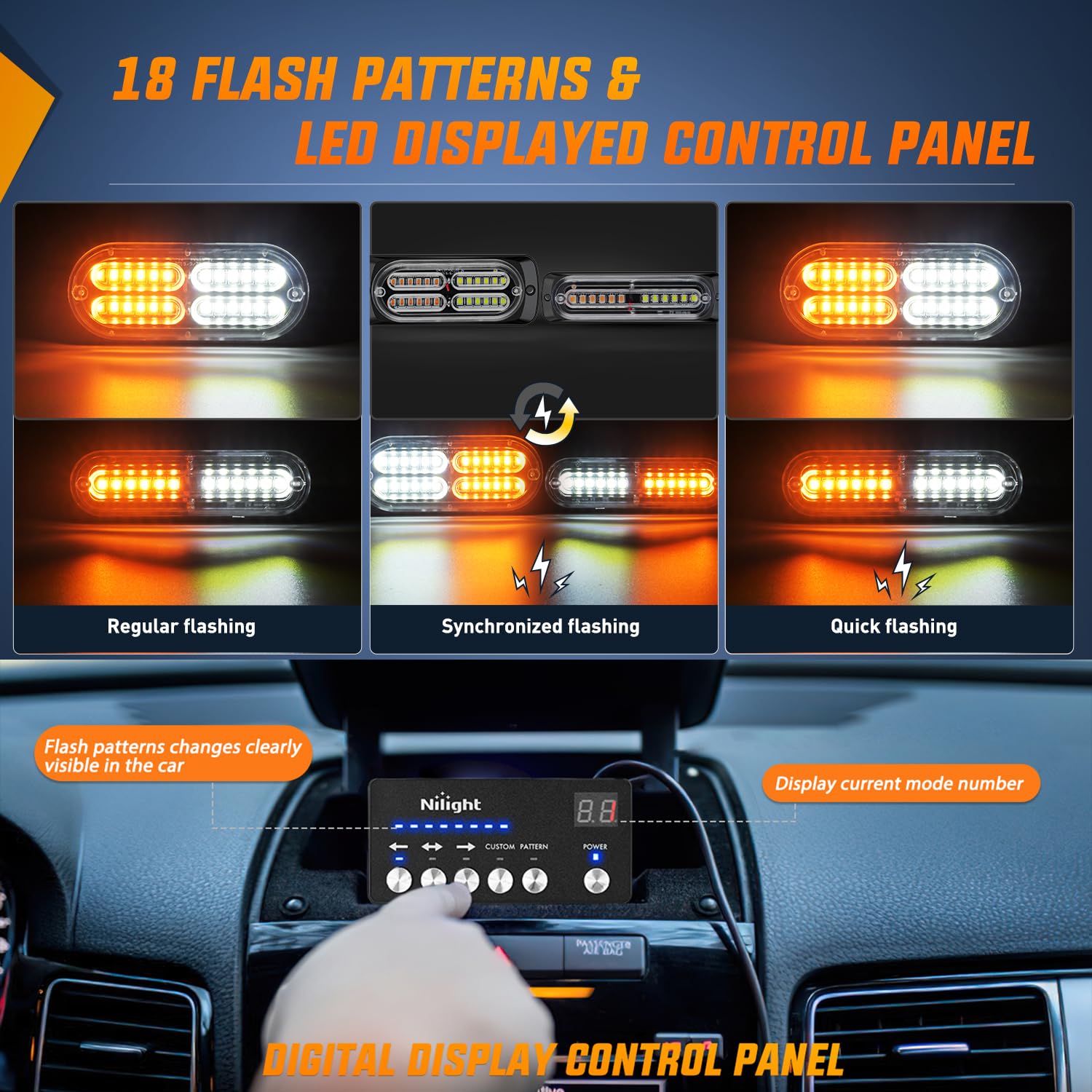Nilight mounted on truck grille demonstrating improved on-road visibility