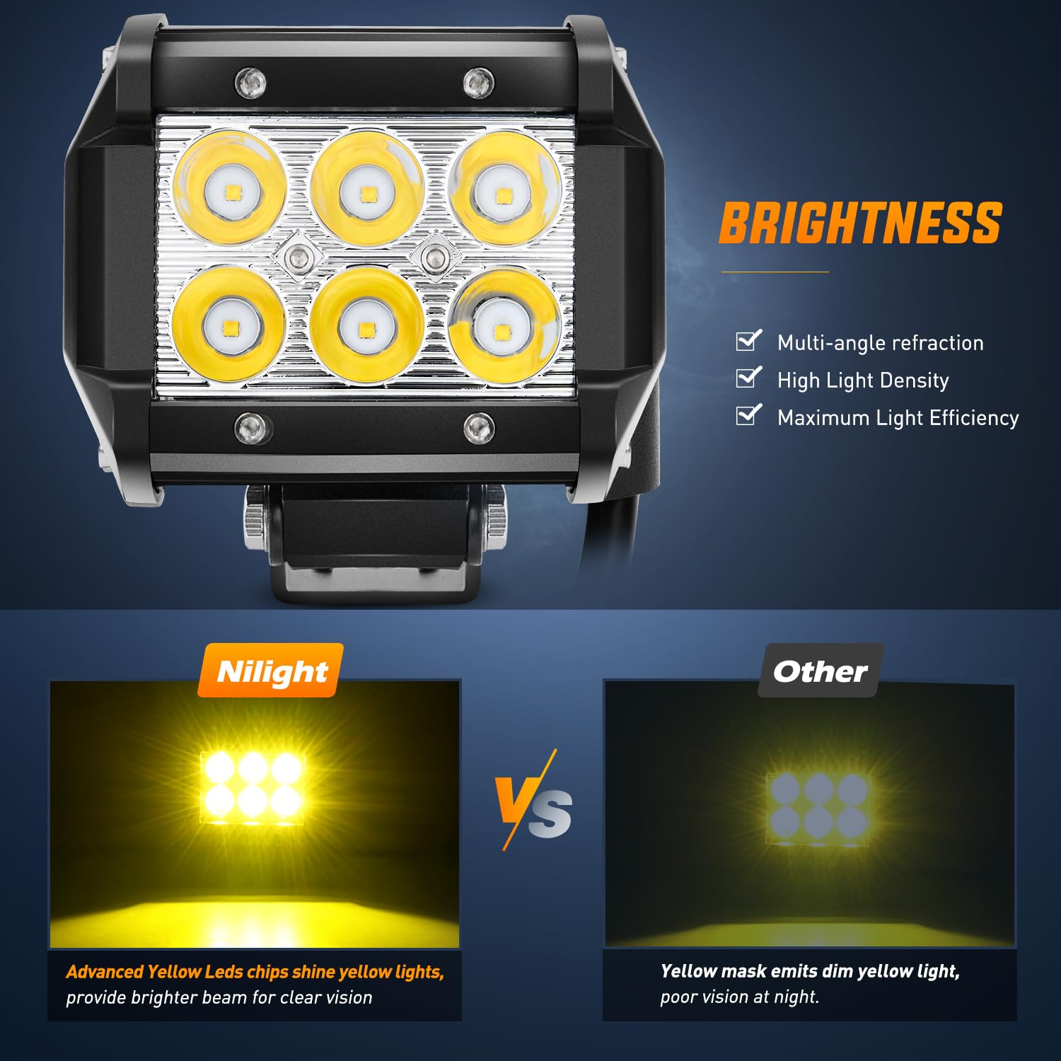 Nilight side profile of aluminum housing highlighting robust cooling and durability