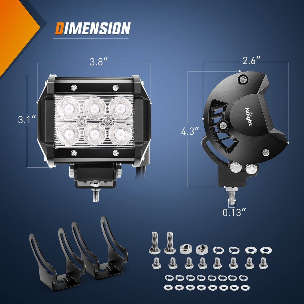 Nilight side profile highlighting aluminum housing and faster heat dissipation benefit