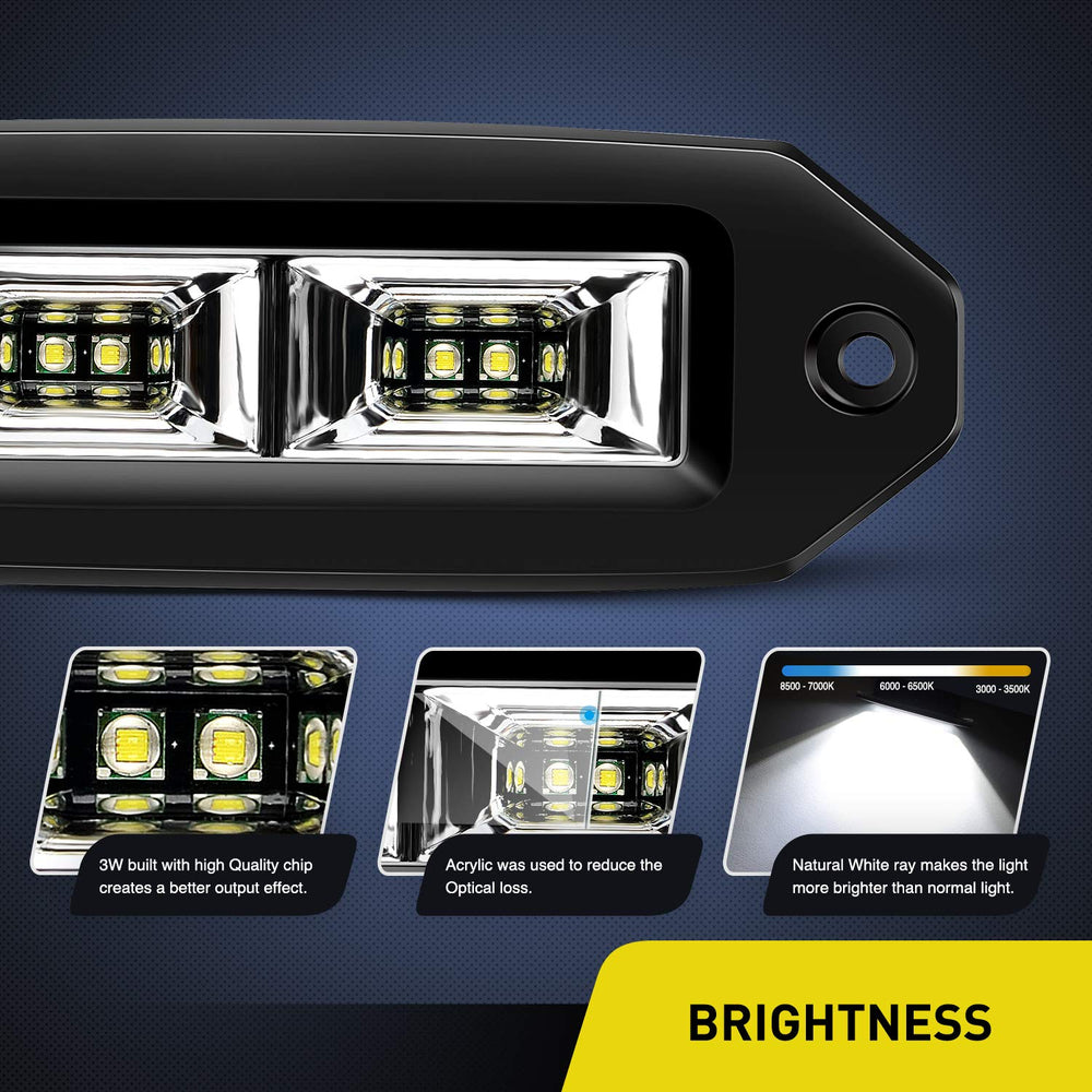 Nilight side profile flush-mounted low windage design for reduced drag