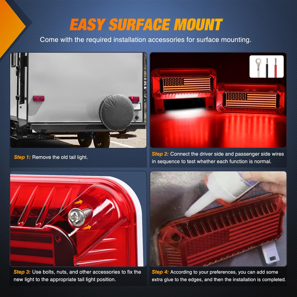 Nilight side profile with screws showing easy surface-mount installation benefit