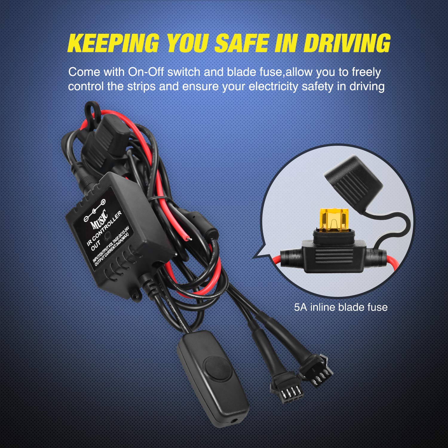 Nilight side profile waterproof seal close-up showing IP67 protection