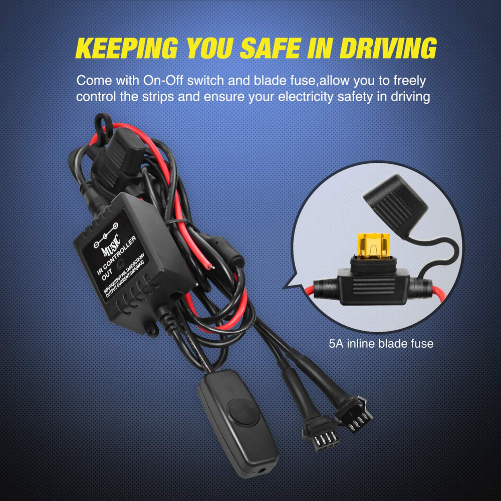 Nilight side profile waterproof seal close-up showing IP67 protection